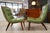 Green Attributed to Carter Brothers Scoop Lounge Chairs – Pair | Danish-Inspired American Modern, C. 1950s [Book-Matched] For Sale - Image 8 of 13