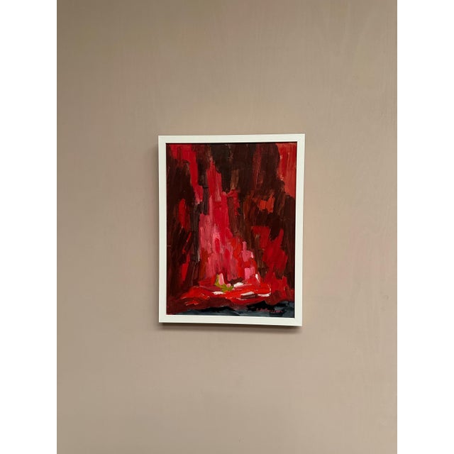 Rune Pettersson, Abstract Composition in Red, 1950s, Oil on Panel, Framed For Sale - Image 4 of 18