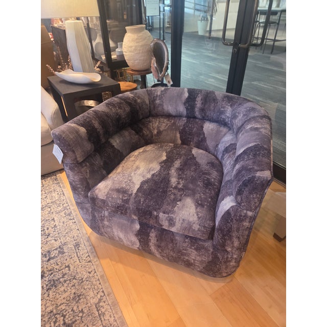 Dimensions: 29 1/2"H x 36"W x 33"D AH 29 1/2"; SH 17 1/2"; SD 25" Showroom Sample Luxuriant and enveloping, the Ornette...