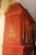 Chinoiserie Red and Gilt Painted Tall Bookcase For Sale - Image 4 of 10