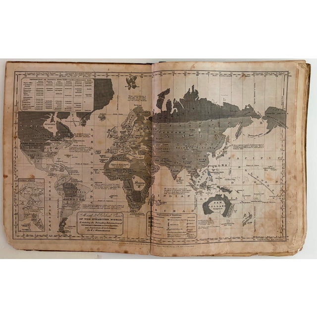This is a very interesting thematic map of the world. Title: Moral and Political Chart Of The Inhabited World ...; Created...