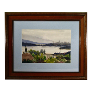 Hilda Stewart Landscape C. 1950 Painting