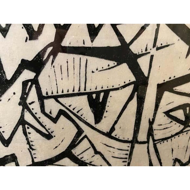 1950s "Peer Group" Post-Modern Black and White Lithograph by Richard Proctor For Sale - Image 5 of 9