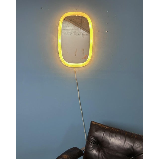 Vintage Illuminated Mirror from Hillebrand Lighting, 1970s For Sale - Image 12 of 16