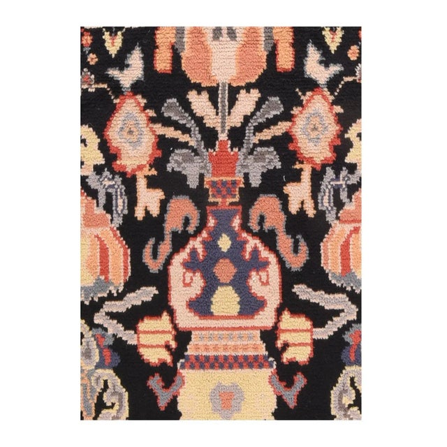 Mid-Century Modern Vintage Swedish Kilim Flat Weave Rug For Sale - Image 3 of 4