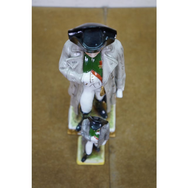 Antique German Scheibe Alsbach Kister KPM Napoleon Porcelain Figurines 6" & 10" For Sale - Image 11 of 13