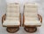 Vintage Bamboo & Wicker High Back Lounge Chair Beige Linen Upholstery - Pair For Sale - Image 13 of 13
