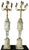 Traditional Monumental Egyptian Revival Giltwood Torchères, 19th Century, France For Sale - Image 3 of 14