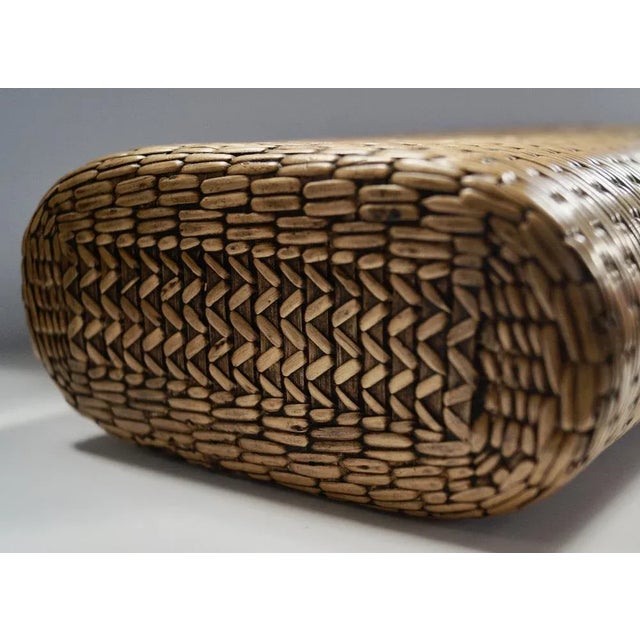Vintage Wicker Woven Flask, 1930 For Sale - Image 10 of 13