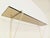 Mid-Century Modern Large Vintage Wall Shelf in Smoked Glass and White Metal, String Tomado Style, from the 1960s, 1970s For Sale - Image 3 of 17