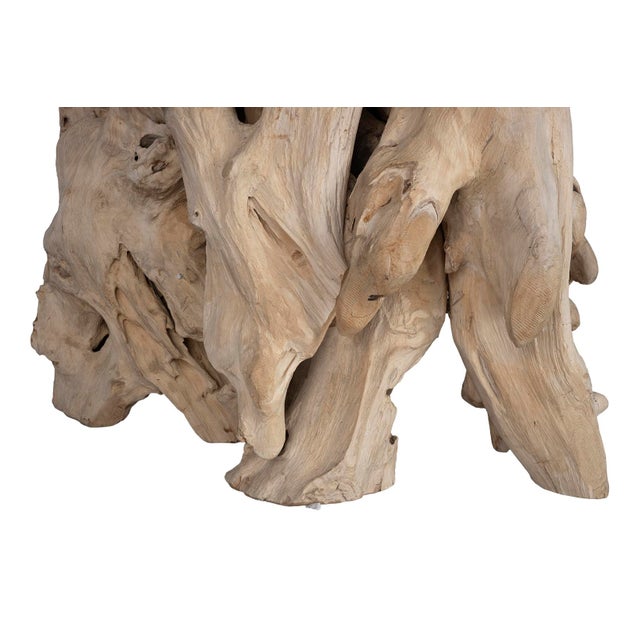 Contemporary Late 20th Century Teak Driftwood Table Base For Sale - Image 3 of 7