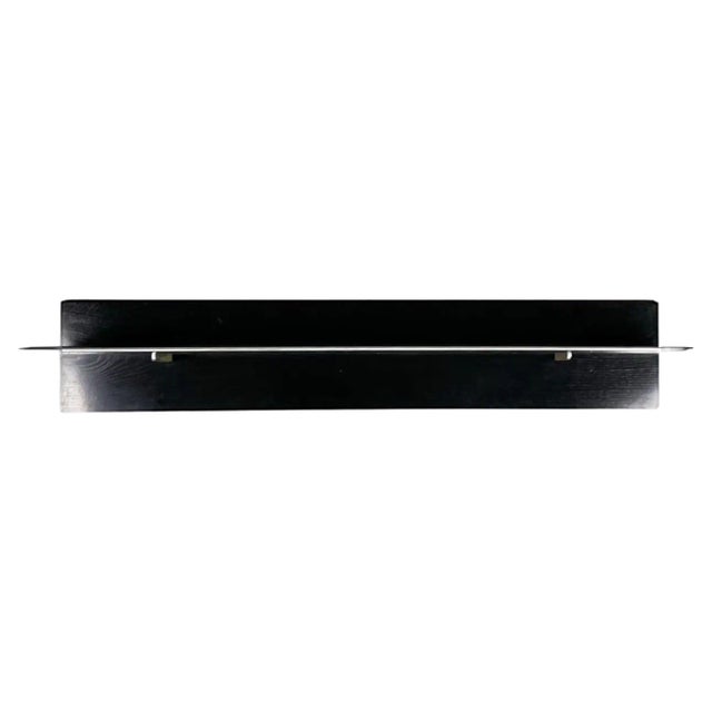 Modern Italian Wooden Steel Shelf, 1980s For Sale