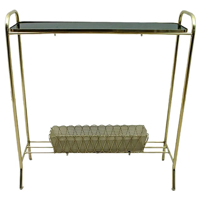 Brass Side Table or Planter by Gio Ponti for Casa e Giardino, 1940s For Sale