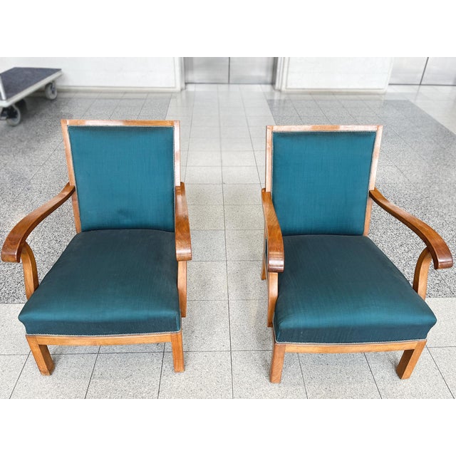 Erik Wørts 1950s Danish Modern Mahogany Lounge Chairs by Erik Wørts - A Pair For Sale - Image 4 of 18