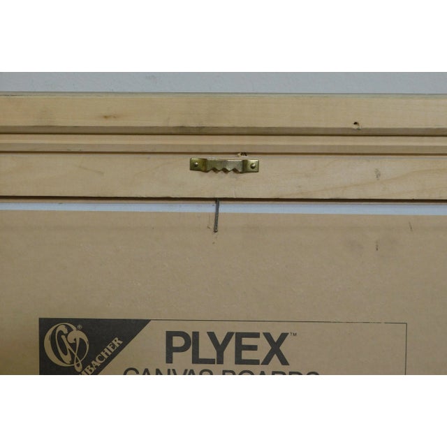 M. Monette Oil Painting on Canvas Board Landscape Late Winter Afternoon Solitude For Sale - Image 12 of 13