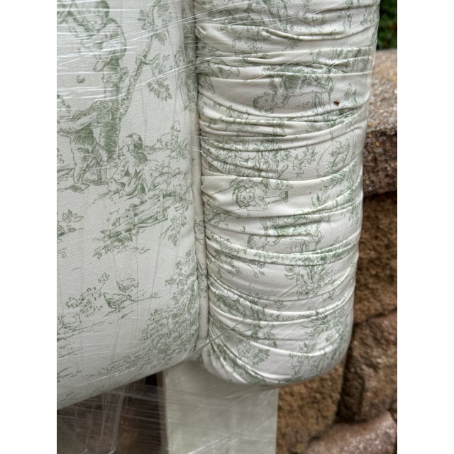 Twin Toile Headboard For Sale - Image 4 of 6