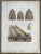 1852 Italian roof tile and antefix lithograph.
