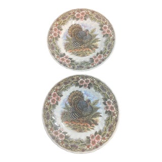2 Churchill China Thanksgiving 8” Plates For Sale