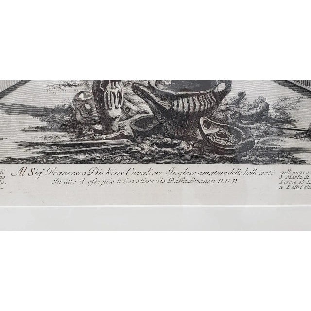 Giovanni Piranesi Marble Urns and Vases and Lamps Etching C.1770 For Sale - Image 11 of 13