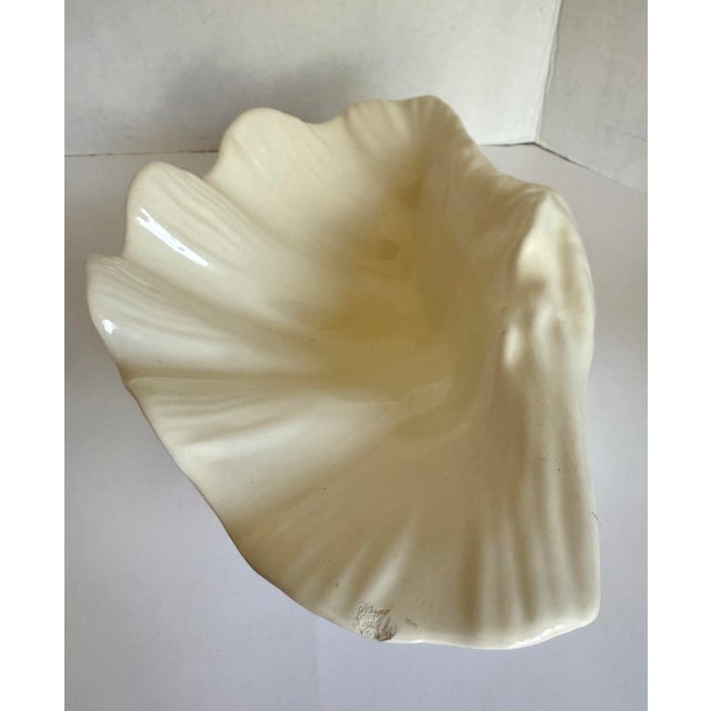 1979 Pair of Signed Studio Pottery Shell Form Ceramic Bowls Catchalls For Sale - Image 10 of 12