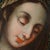Religious Antique 19c Portrait of Virgin Mary, Crowned Mother of Mercy, Religious Oil Painting For Sale - Image 3 of 9