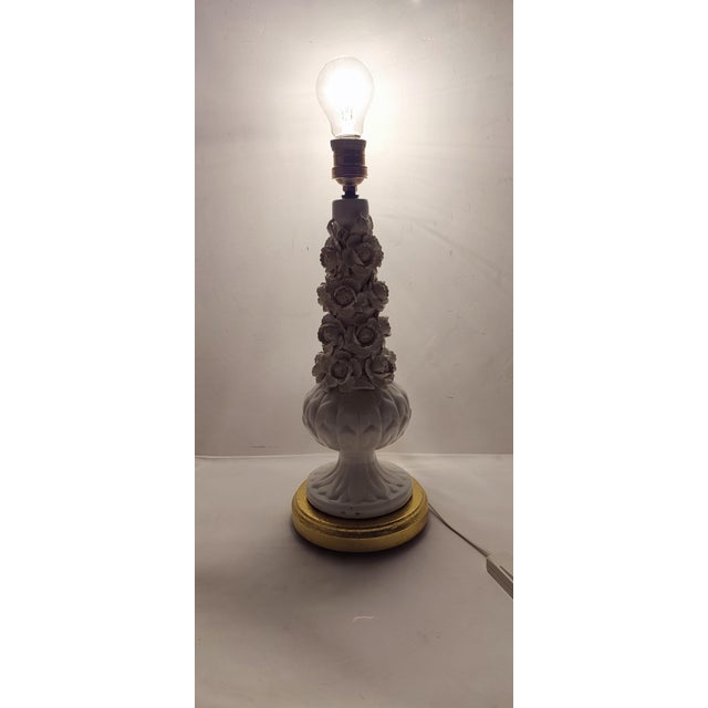 1980s Ceramic Table Lamp from Manises, Spain, 1970s For Sale - Image 5 of 8