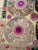 Mid-Century Modern Large Yellow Cotton Suzani With Bold Round Medallions For Sale - Image 3 of 10