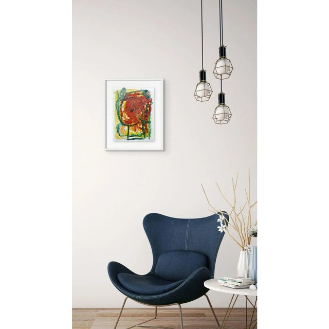 'Female Head' - Framed Original Oil Painting in the Style of Pablo Picasso / Abstract Figurative For Sale - Image 4 of 5