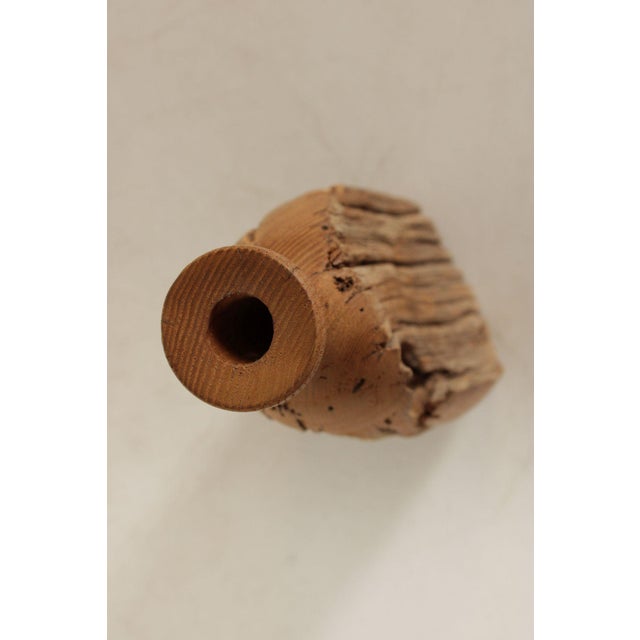 Vintage Set of 3 Carved Wood Bottles For Sale - Image 12 of 12