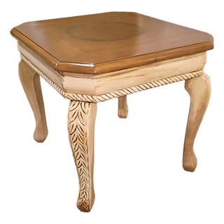 1990s Farmhouse Style Side Table For Sale