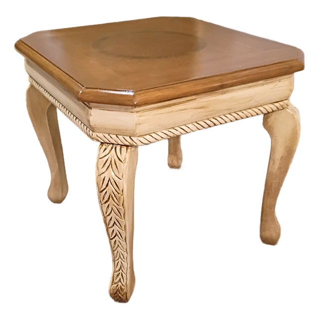 1990s Farmhouse Style Side Table For Sale