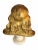 19th Century French Gilt Bronze Bust of Benjamin Franklin After Houdon on Marble For Sale - Image 9 of 11