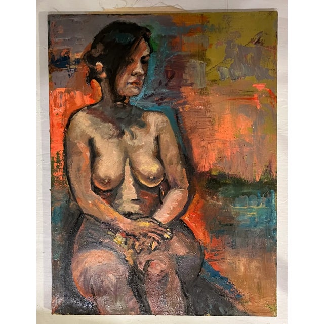 "Sitting Pretty”, 22"x28", Original Oil Painting, Nude Woman For Sale In Saint Louis - Image 6 of 7