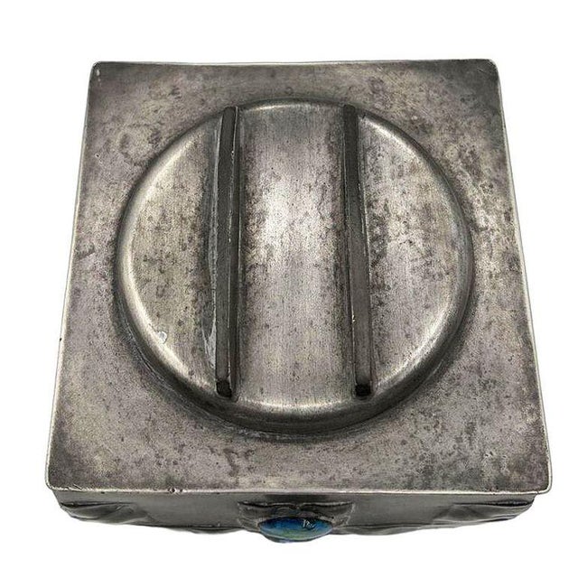 1900s Rare Arts and Crafts #0194 Tudric Pewter Box by Archibald Knox for Liberty & Co For Sale - Image 4 of 12