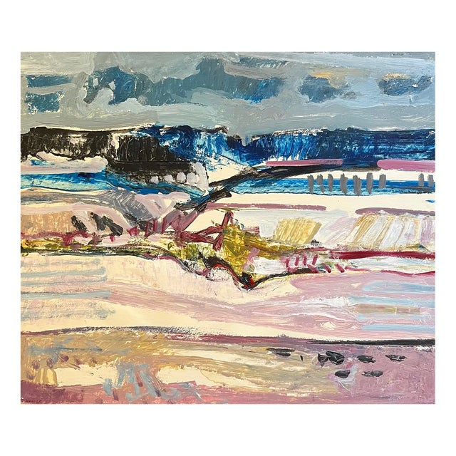 Jean Krille, Landscape 134, Oil on Canvas, 1988 For Sale