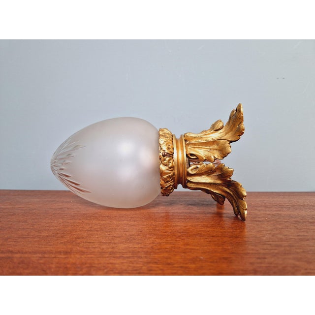 Ceiling Lamp in Gilded Bronze and Crystal, Early 20th Century For Sale - Image 10 of 16