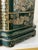 Wood Vintage Chinoiserie Hollywood Regency Green Lacquer Tea Canister Shape Table Lamp For Sale - Image 7 of 11