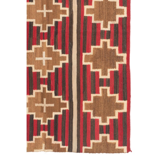 1900 - 1909 Antique Navajo Style Rug 5'1 X 5'8 For Sale - Image 5 of 9