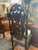 English Superb Pair of Antique English High Back Carved Walnut Hall Chairs For Sale - Image 3 of 10