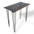 Glass Vintage Formica Marbled Console Table For Sale - Image 7 of 9