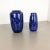Model Blue Pottery Fat Lava Vases from Scheurich, Germany, 1970s, Set of 2 For Sale - Image 3 of 18