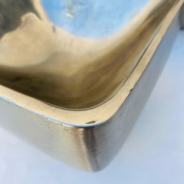 Metal Late 20th Century Nesting / Serving Bowls- Set of 3 For Sale - Image 7 of 12