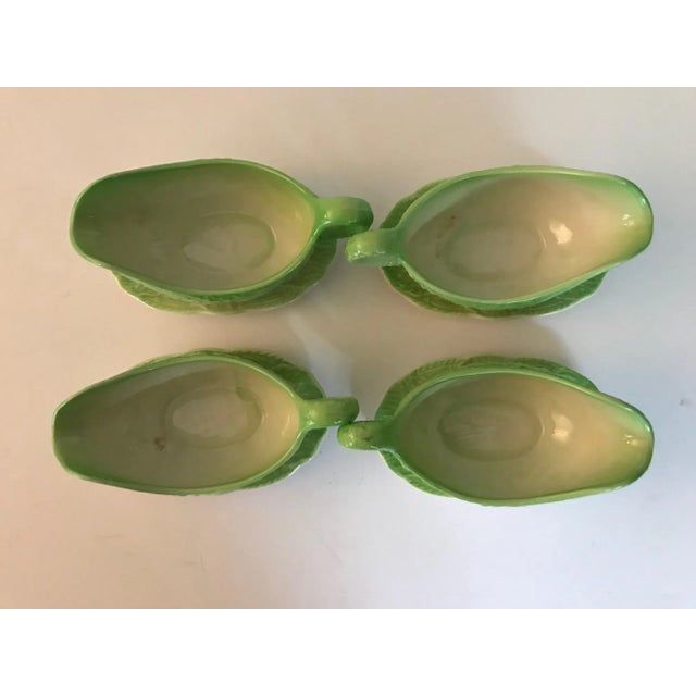 Vintage Hand Painted Beswick England Tomato Leaf Serving Dish Set - 10 Piece Set For Sale - Image 10 of 13