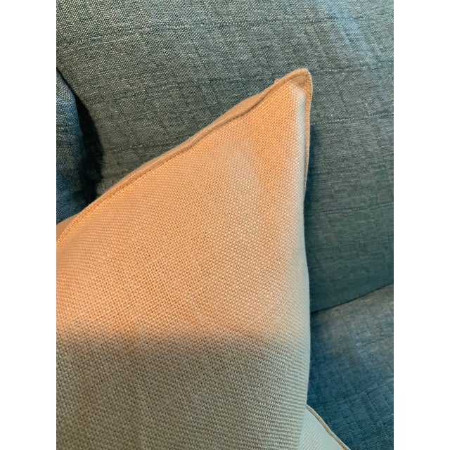 Textile Pair of Restoration Hardware Belgian Linen Pillow Covers 20” X 20” – Natural Beige – Discontinued Rh Classic – New With Tags - See Photos! For Sale - Image 7 of 8