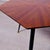Beautiful hexagonal coffee table with a wooden top and metal frame, brass feet. 1950s design Dimensions: 57x50 cm Height:...