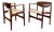 Arne Hovmand-Olsen Danish Modern Teak Armchairs With Leather, 1950 For Sale