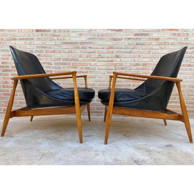 Mid-Century Modern Set of Lounge Chairs by Ib Kofod-Larsen, 1950s For Sale - Image 3 of 18