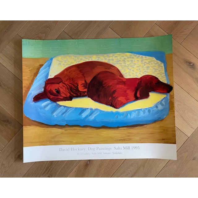 David Hockney, Dog Paintings 43 Salts Mill 1995. 1853 Gallery Salts Mill Saltaire Yorkshire, Copyright David Hockney, Printed in Uk For Sale - Image 16 of 16