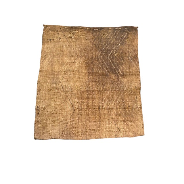 African Kuba Kasai Velvet Raffia Textile Zaire 25.75 "By 20" For Sale In New York - Image 6 of 7
