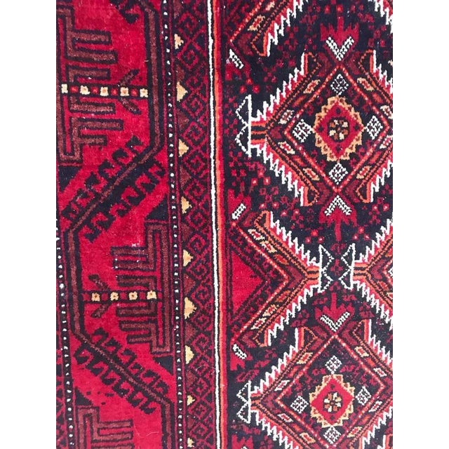 Textile Vintage Turkmen Baluch Afghan Back, 1950s For Sale - Image 7 of 12